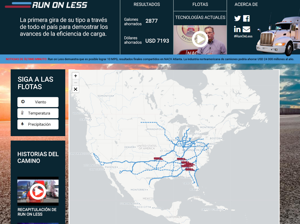 Foto del sitio web de Run on Less